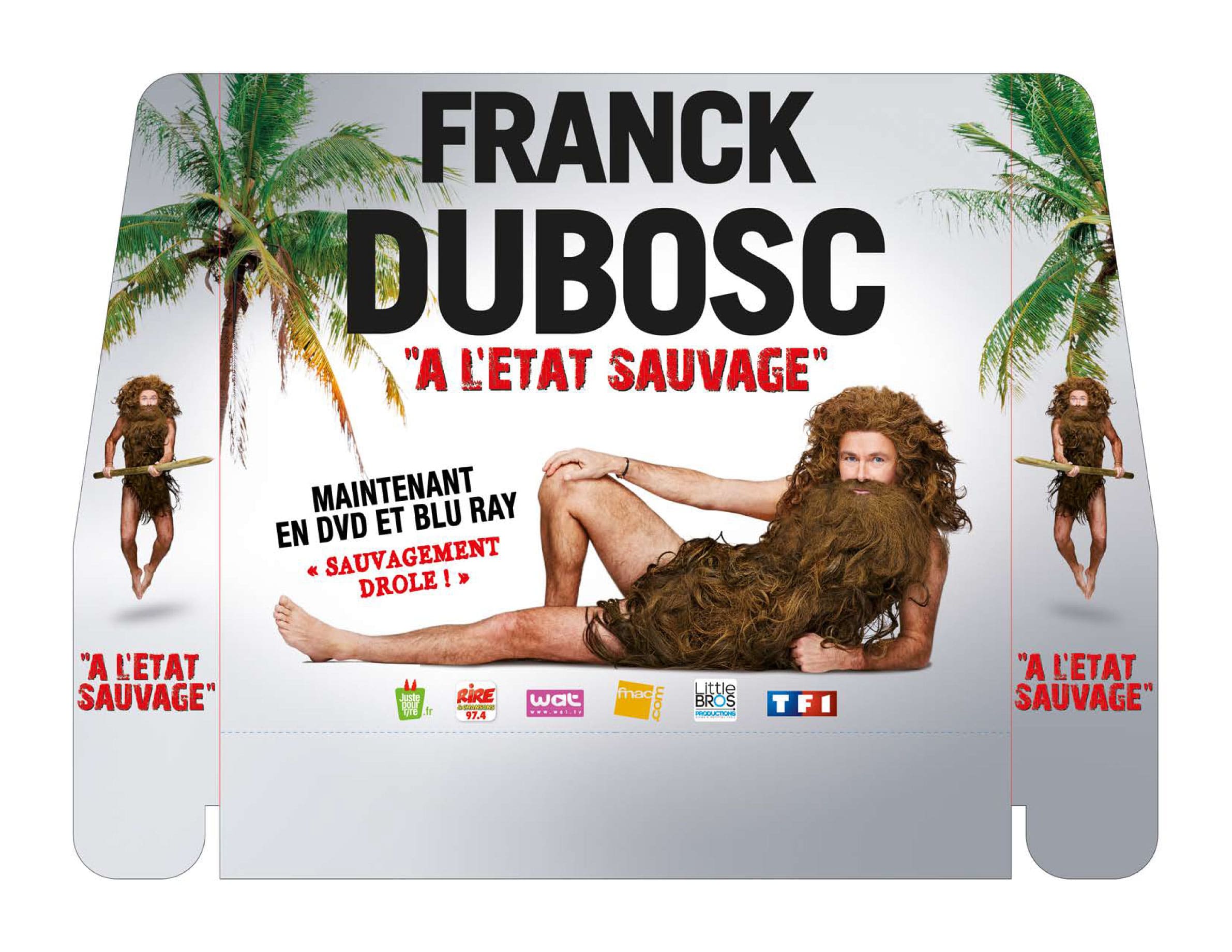 Cultura, PLV cinéma, boite à DVD Franck Dubosc, PLV